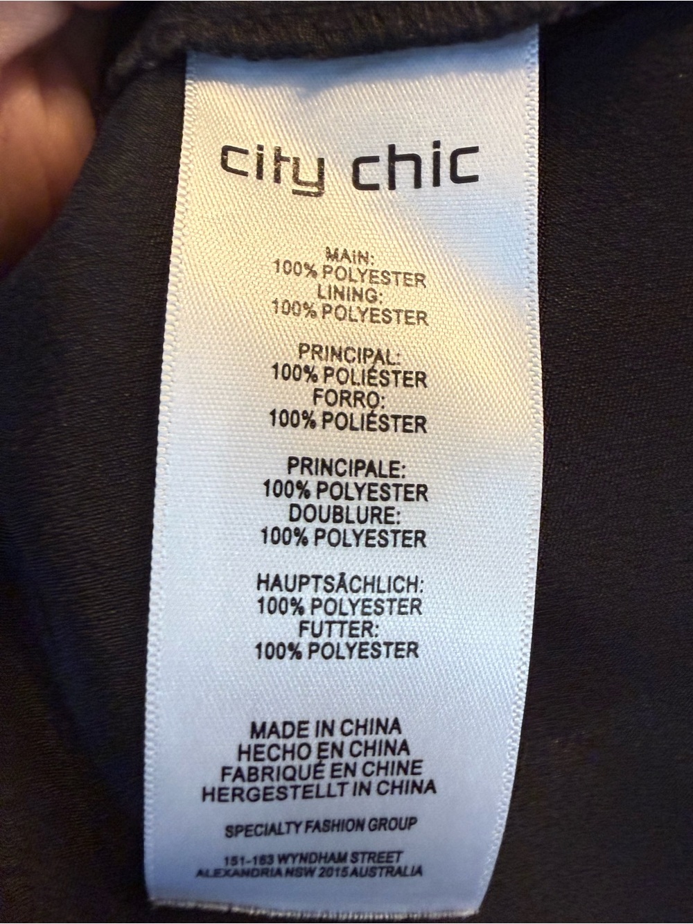 City Chic Dark Floral Chiffon Flutter Sleeve Embellished Blouse 1X - Picture 8 of 8